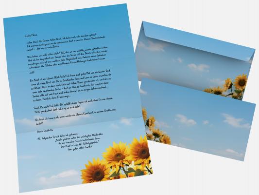 Motivpapier-Serie Sonnenblumen